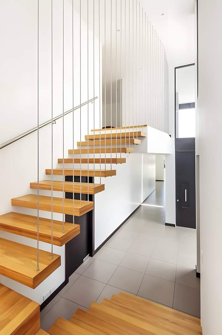 Invisible Wall Side Stringer Stairs Staircase